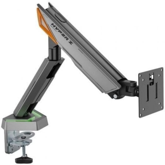 Soporte de mesa Gaming AISENS DT49TSRRGB-347 RGB, giratorio/inclinable, 16kg, VESA
