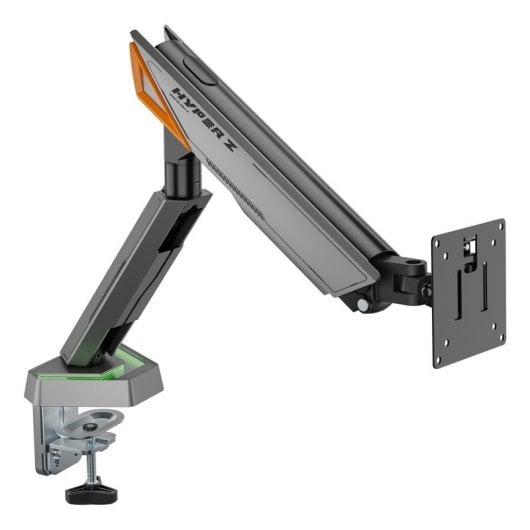Soporte de mesa Gaming AISENS DT49TSRRGB-347 RGB, giratorio/inclinable, 16kg, VESA