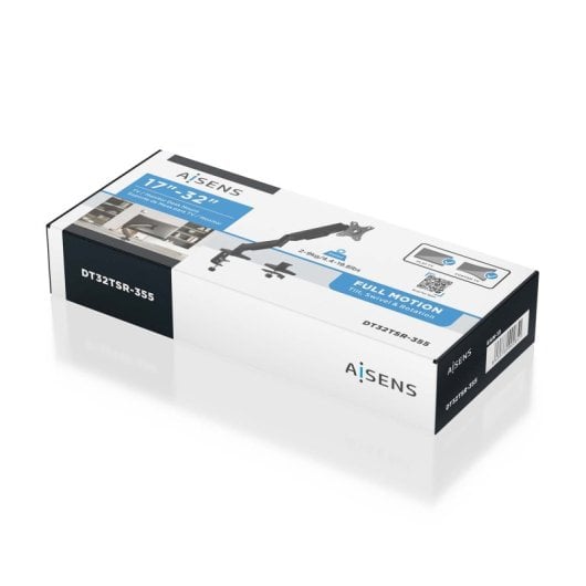 Soporte de Mesa AISENS DT32TSR-355 Contrapeso Giratorio Inclinable 9kg para Monitor 17-32”