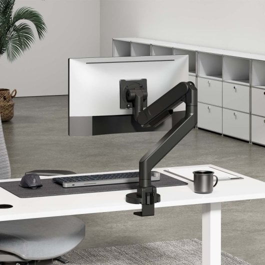 Suporte de mesa Aisens DT57TSR-307 com mola a gás, giratório/inclinável até 57 polegadas e 27 kg