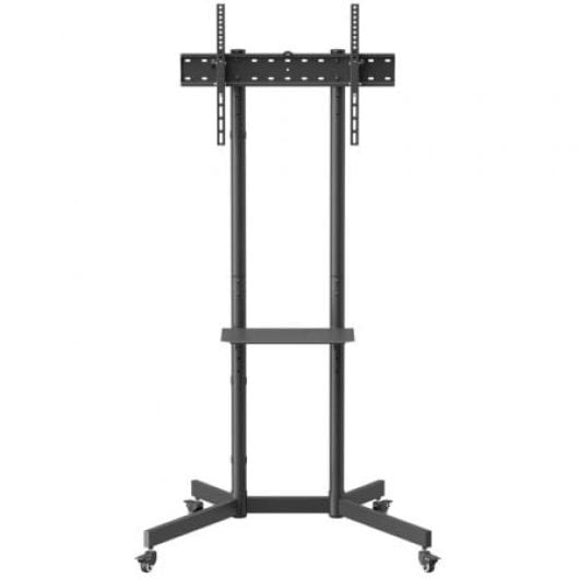 Soporte de suelo Aisens FT70TE-333 acero negro, ruedas, inclinable, para TV 37-70” hasta 45kg
