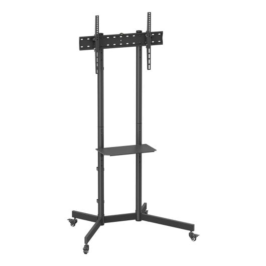 Soporte de suelo Aisens FT70TE-333 acero negro, ruedas, inclinable, para TV 37-70” hasta 45kg