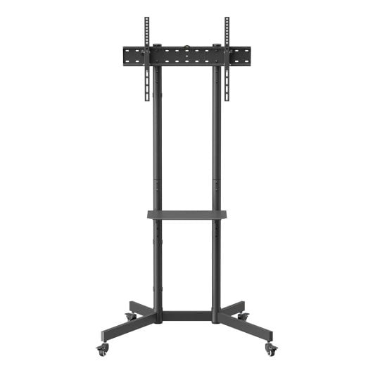 Soporte de suelo Aisens FT70TE-333 acero negro, ruedas, inclinable, para TV 37-70” hasta 45kg