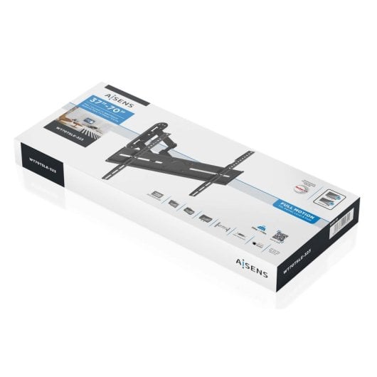AISENS WT70TSLE-323 Supporto da parete VESA 600x400 girevole/inclinabile/livellabile 37-70″ 35 kg