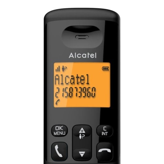 Schnurloses Telefon Alcatel E160 Duo, Display mit Hintergrundbeleuchtung, Anrufsperre, Freisprecheinrichtung