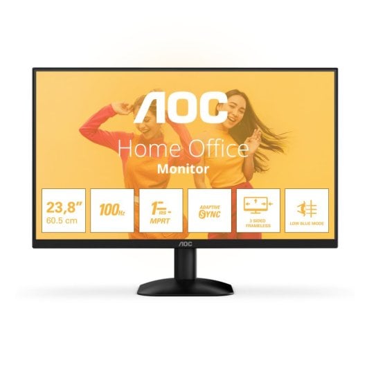 Monitor AOC 24? 1080p 100Hz VA Adaptive Sync sin marco Flicker Free Low Blue Light