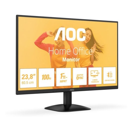 Monitor AOC 24? 1080p 100Hz VA Adaptive Sync sin marco Flicker Free Low Blue Light