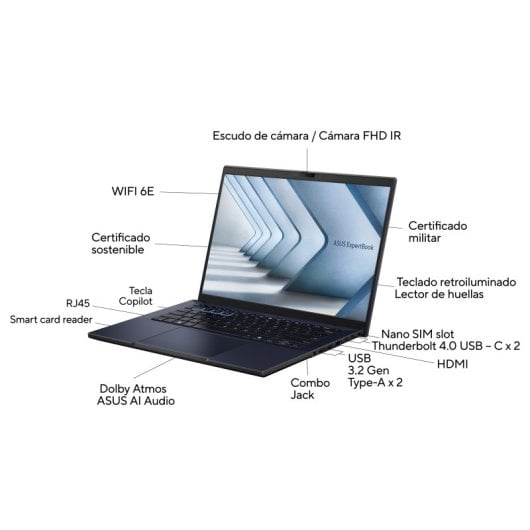 ASUS ExpertBook B3604CMA-Q90265X 16? Intel Core Ultra 5 125H 16GB 512GB SSD Windows 11 Pro