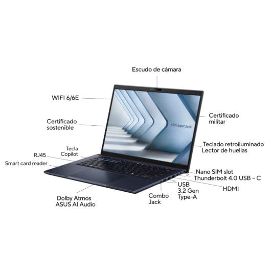 ASUS ExpertBook B5 14″ i5-1335U 16GB 512GB SSD RTX 2050 Windows 11 Pro Laptop