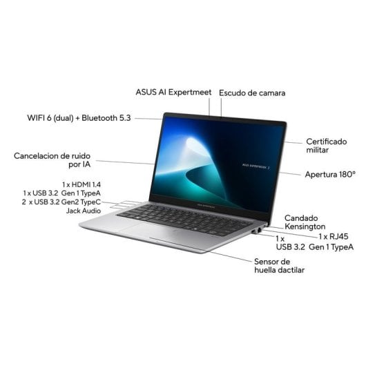 Portátil Asus ExpertBook P1403CVA-S60537 14" Intel Core i3-1315U 16GB 512GB SSD UHD Graphics Sem SO