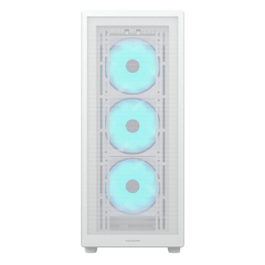 Tour Cougar MX220 RGB blanche, 4 ventilateurs ATX/Micro ATX/Mini-ITX, éclairage RGB