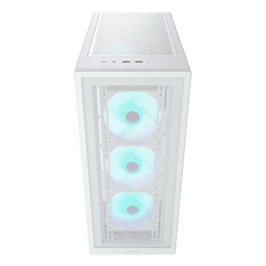 Tour Cougar MX220 RGB blanche, 4 ventilateurs ATX/Micro ATX/Mini-ITX, éclairage RGB