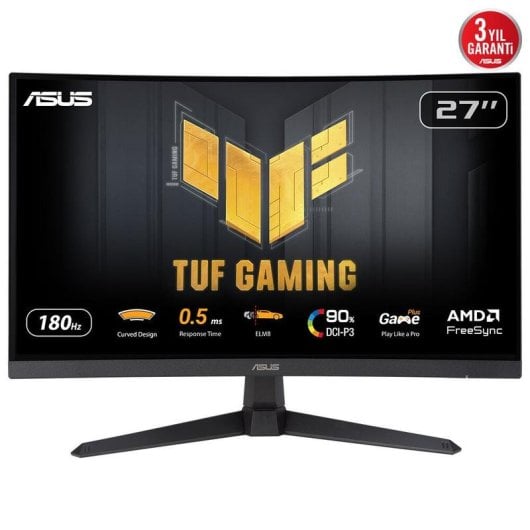 Monitor PC Asus TUF Gaming VG27WQ3B 27" Quad HD 180Hz VA Curvo FreeSync HDR10 1ms