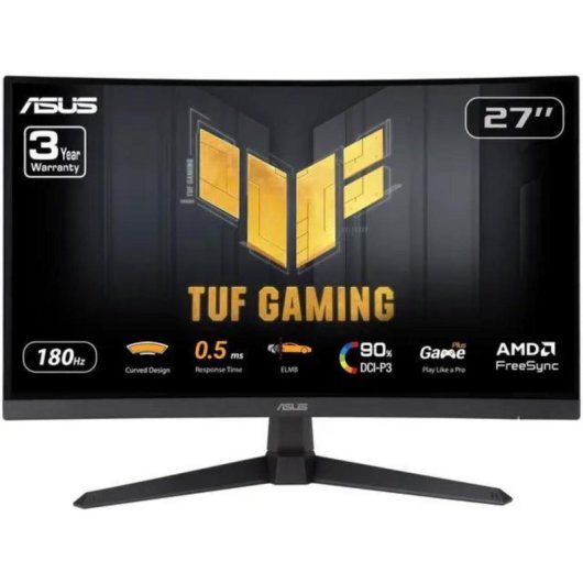 Monitor PC Asus TUF Gaming VG27WQ3B 27" Quad HD 180Hz VA Curvo FreeSync HDR10 1ms