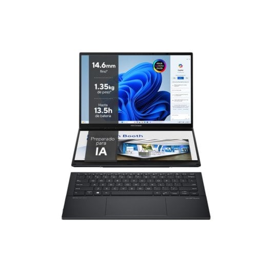 Asus Zenbook DUO UX8406MA-PZ271W 14″ Intel Core Ultra 9 185H 32 Go 2 To OLED Double écran Stylet