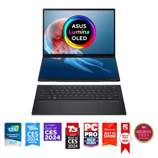 Asus Zenbook DUO UX8406MA-PZ271W 14″ Intel Core Ultra 9 185H 32 Go 2 To OLED Double écran Stylet