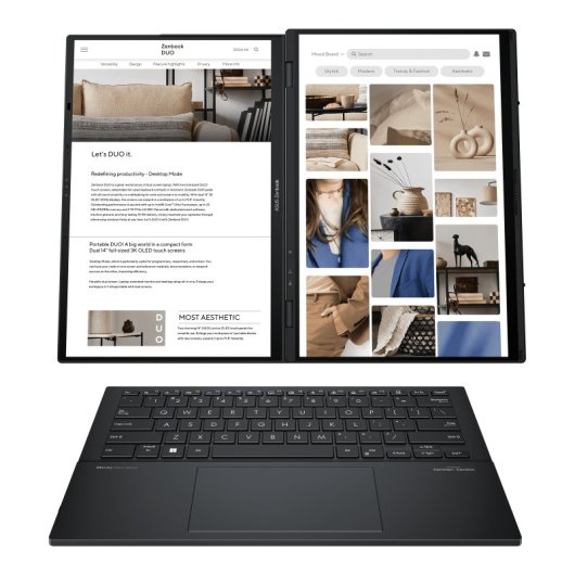 Asus Zenbook DUO UX8406MA-PZ271W 14″ Intel Core Ultra 9 185H 32 Go 2 To OLED Double écran Stylet
