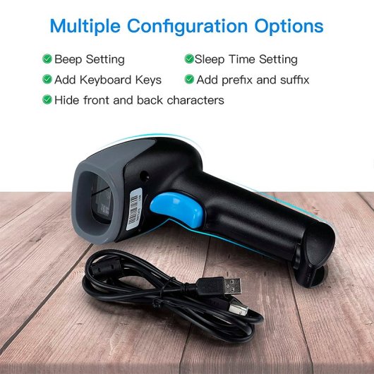 Lector de códigos de barras AVPos 930 2D CMOS USB/RS-232 Protección contra caídas