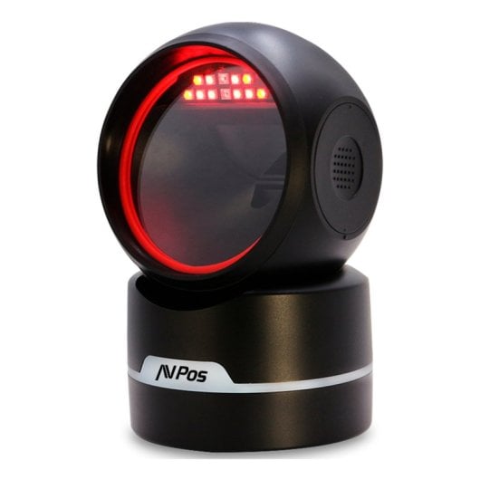 Escáner de códigos de barras AVPos 680 sobremesa, 2D, CMOS, USB/RS-232, IP50, Negro