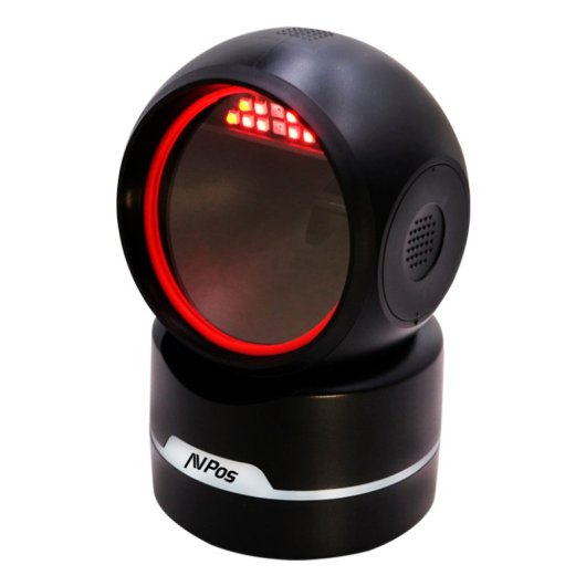 Escáner de códigos de barras AVPos 680 sobremesa, 2D, CMOS, USB/RS-232, IP50, Negro