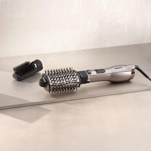 Brosse Soufflante BaByliss AS90PE 1000W ionique céramique 2 Températures Air Froid 2 Accessoires Noir Or Rosé