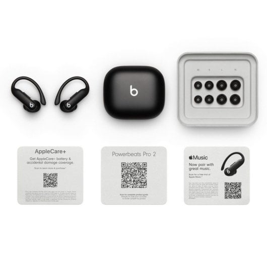 Auscultadores desportivos sem fios Beats Powerbeats Pro 2 com cancelamento de ruído ativo (pretos)