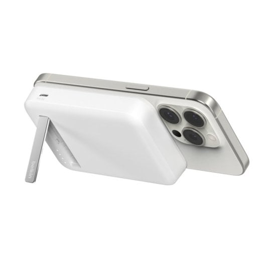 Power Bank Belkin 8000 mAh blanco inalámbrico carga rápida USB-C 2 dispositivos