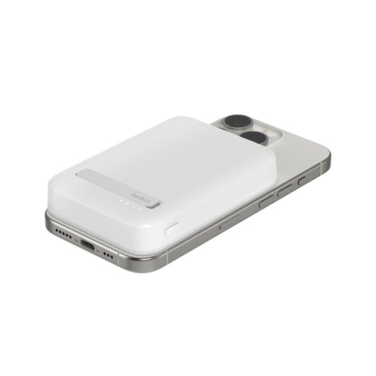 Power Bank Belkin 8000 mAh blanco inalámbrico carga rápida USB-C 2 dispositivos