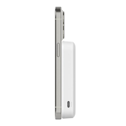 Power Bank Belkin 8000 mAh blanco inalámbrico carga rápida USB-C 2 dispositivos