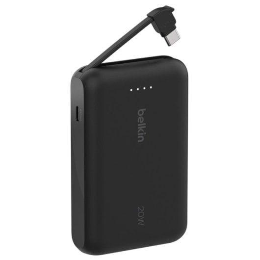 Power Bank Belkin Universal 10000 mAh 2 Puertos USB-C Carga Rápida 20W Negro