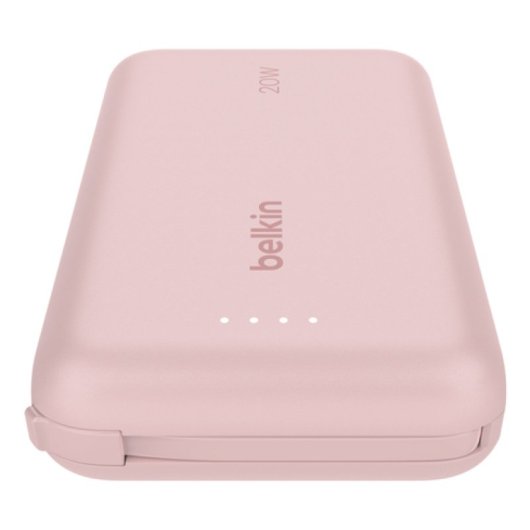 Power Bank Belkin Universal 10000mAh 20W Rosa USB-C Doble Salida Carga Rápida