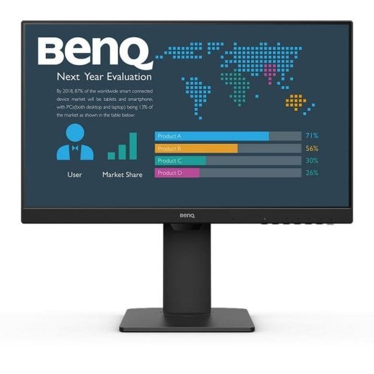 Monitor BenQ BL2486TC 23.8" FullHD 100Hz IPS USB-C Altura Ajustável 5ms
