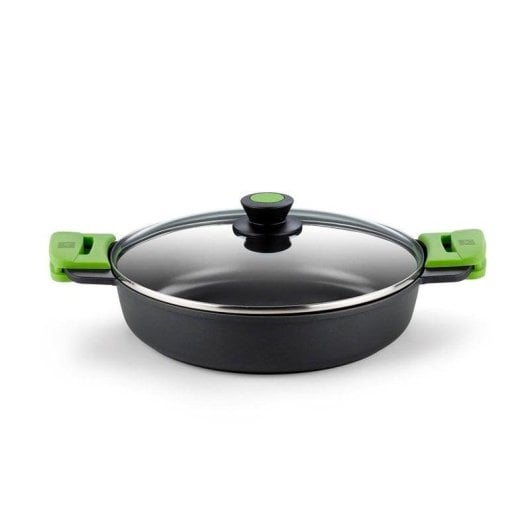 Casserole BRA Prior 9L Aluminium geschmiedet Induktion Antihaft Glasdeckel