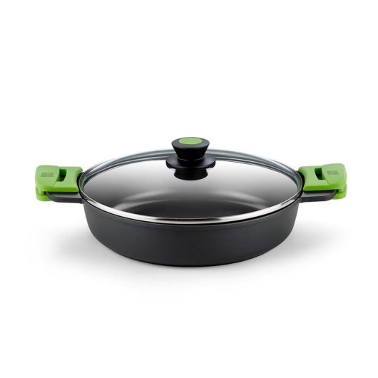 Casserole BRA Prior 9L Aluminium geschmiedet Induktion Antihaft Glasdeckel