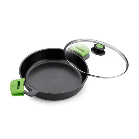 Casserole BRA Prior 9L Aluminium geschmiedet Induktion Antihaft Glasdeckel