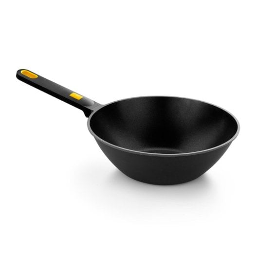 Wok de indução tripla antiaderente de alumínio fundido BRA Daily Pro de 28 cm