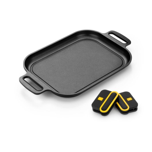BRA Daily Pro Grelha antiaderente de alumínio fundido de indução completa 32 cm 970 g preto