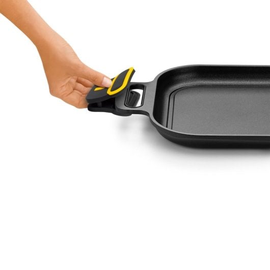 BRA Daily Pro Grelha antiaderente de alumínio fundido de indução completa 32 cm 970 g preto