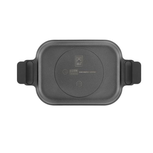 BRA Daily Pro Grelha antiaderente de alumínio fundido de indução completa 32 cm 970 g preto