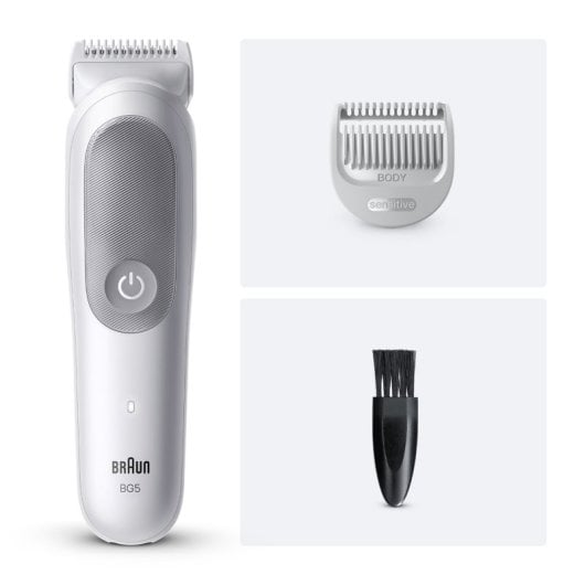 Braun Series 5 Body Trimmer, 100 % wasserdicht, SkinGuard, 100-Minuten-Akku