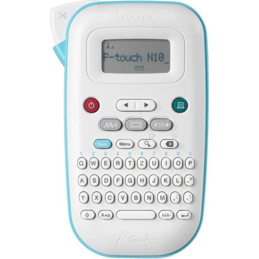 Impressora térmica portátil Brother PT-N10 com teclado QWERTY e ecrã LCD