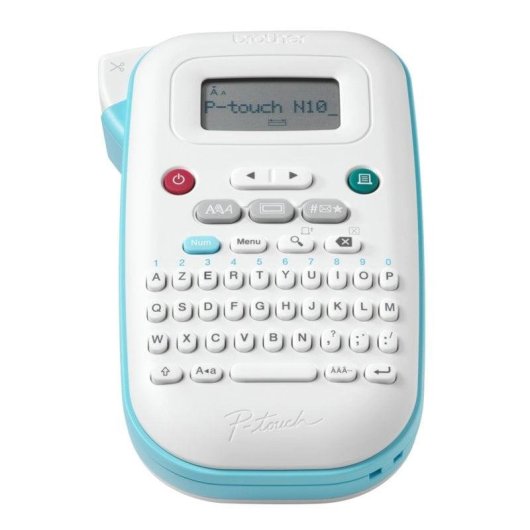 Impressora térmica portátil Brother PT-N10 com teclado QWERTY e ecrã LCD