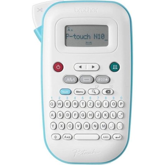 Impressora térmica portátil Brother PT-N10 com teclado QWERTY e ecrã LCD