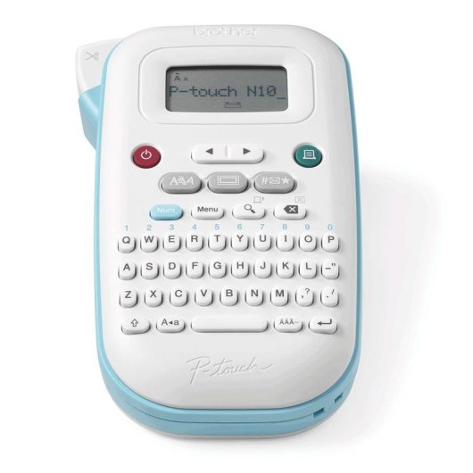 Impressora térmica portátil Brother PT-N10 com teclado QWERTY e ecrã LCD