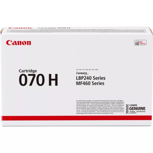 Canon 070H Schwarz Original Tonerkartusche mit hoher Reichweite, 10200 Seiten, i-SENSYS