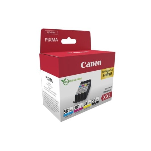Cartucho de tinta Canon Multipack 4 Colores Original Compatibilidad PIXMA, Negro, Cian, Magenta, Amarillo