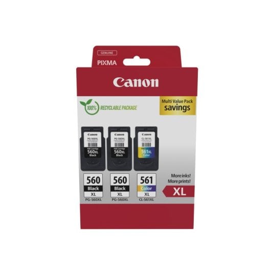 Cartucho de tinta Canon PG-560/CL-561XL Multipack Alto Rendimiento Compatible PIXMA