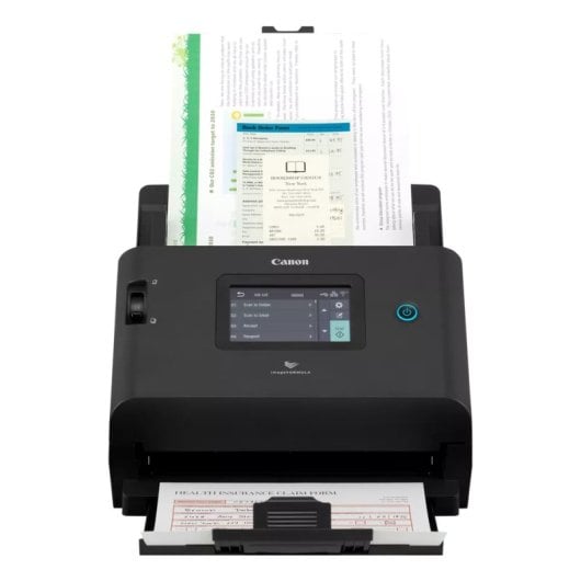 Canon DR-S350NW Scanner (600 x 600 DPI, 50 Seiten/Min., Duplex-ADF, WLAN, Ethernet, LCD, Schwarz)