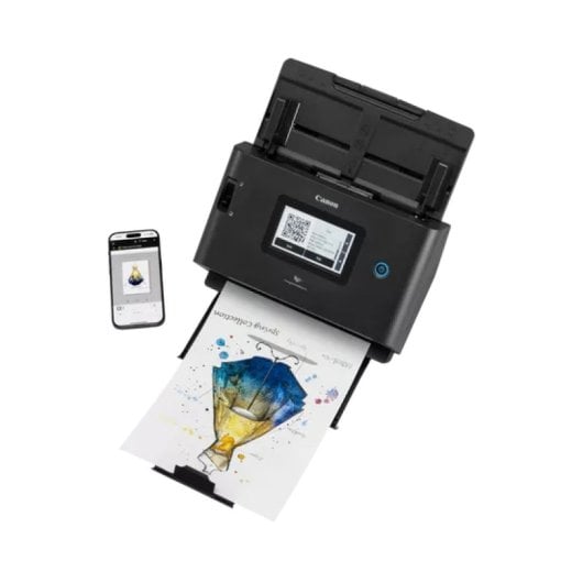 Canon DR-S350NW Scanner (600 x 600 DPI, 50 Seiten/Min., Duplex-ADF, WLAN, Ethernet, LCD, Schwarz)
