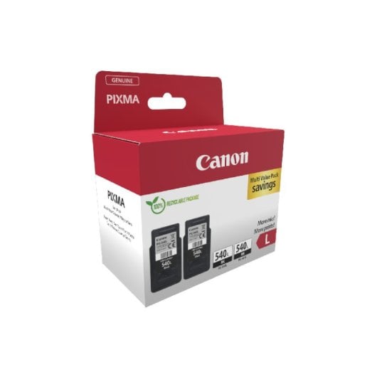 Cartuccia d'inchiostro Canon PG-540L nera ad alta capacità TwinPack 2 unità compatibile PIXMA